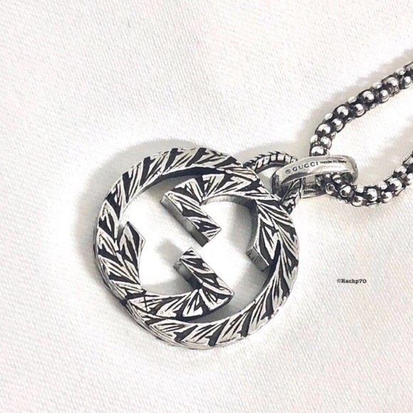 New Authentic Gucci Interlocking GG Pendant Charm - Picture 3 of 8